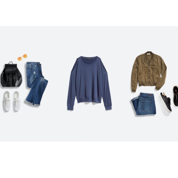 NWT STITCH FIX MIXED THREADS cold shoulder top - Picture 5 of 8